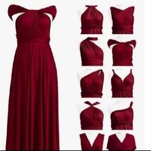 Bridesmaid Burgundy Dress Size XL